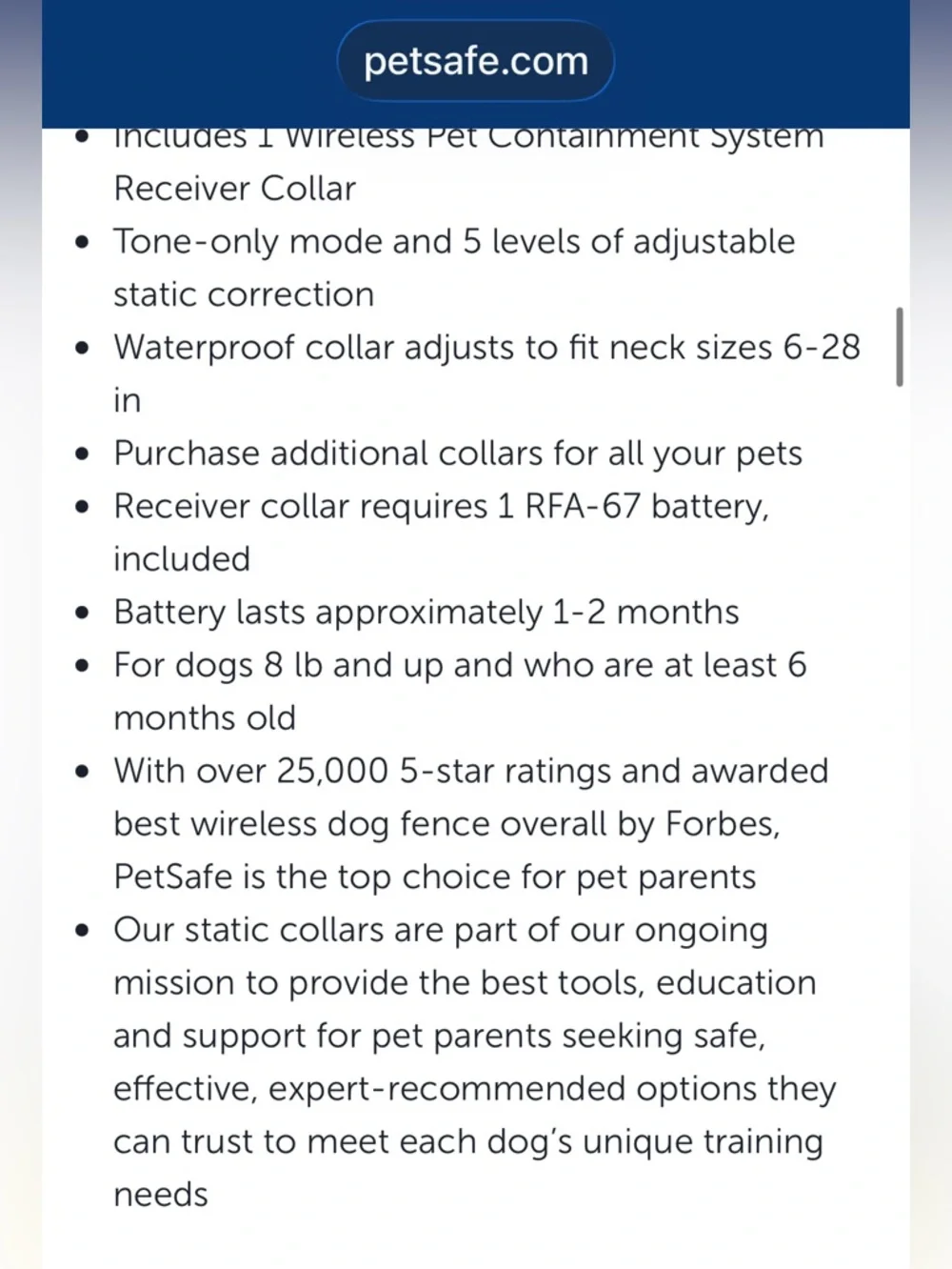 PetSafe Wireless Pet Containment System with Red Training Collar - Picture 7 of 7